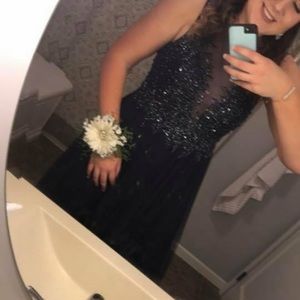 Navy blue prom dress